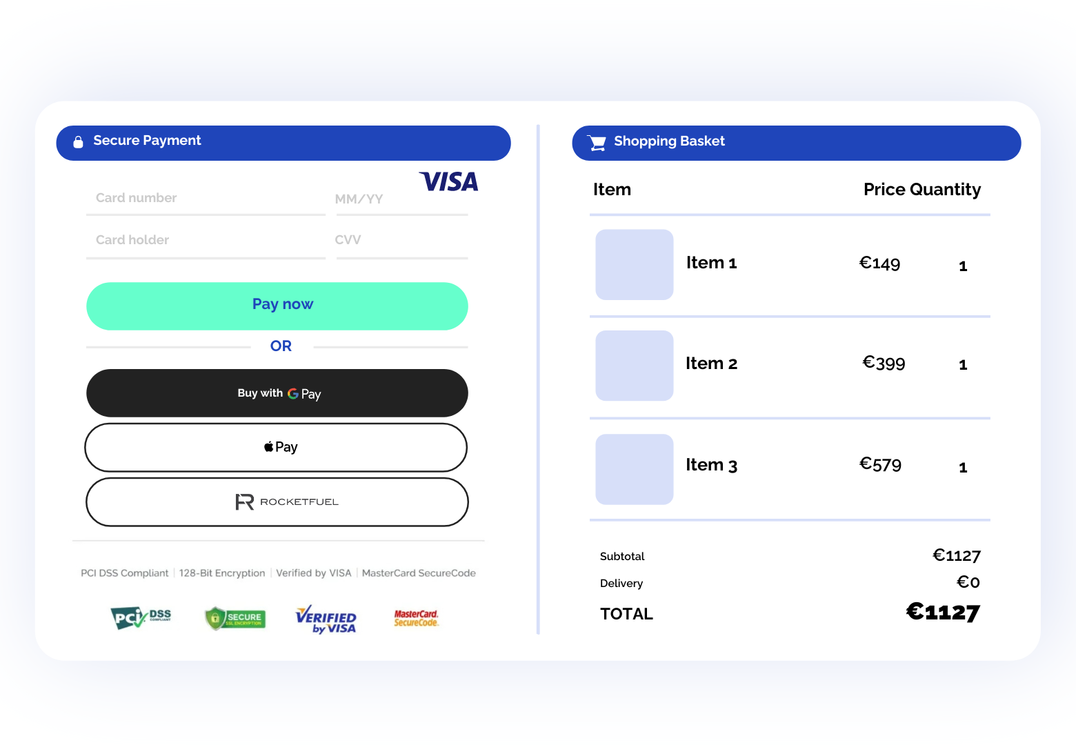 Payment Widget Embedded